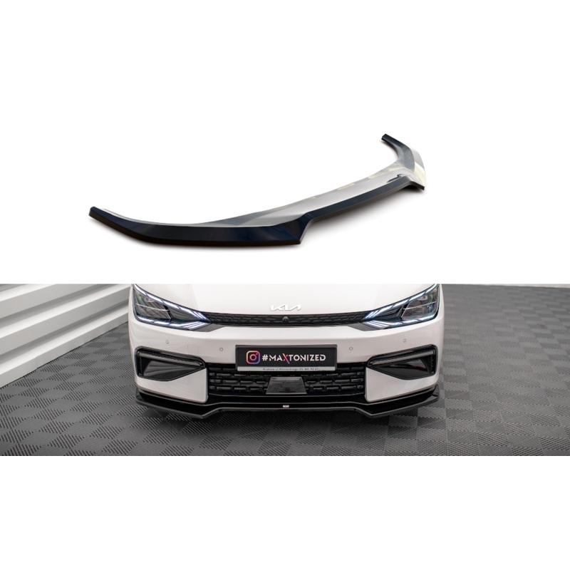 FRONT SPLITTER V.1 KIA EV6 GT-LINE MK1 GLOSS BLACK