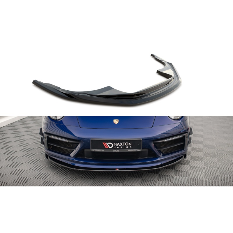 FRONT SPLITTER V.1 PORSCHE 911 CARRERA AERO 992 / CARRERA GTS 992 GLOSS BLACK