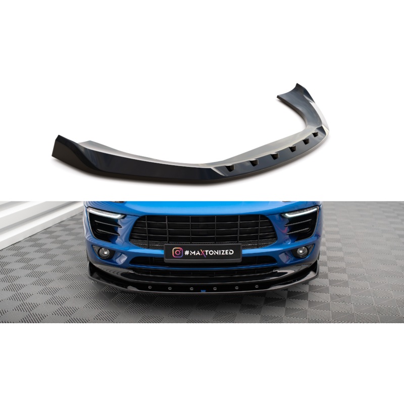 FRONT SPLITTER V.1 PORSCHE MACAN MK1 GLOSS BLACK
