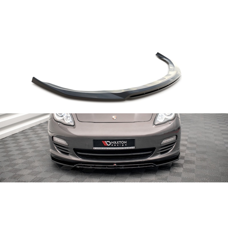 FRONT SPLITTER V.1 PORSCHE PANAMERA / PANAMERA DIESEL 970 GLOSS BLACK