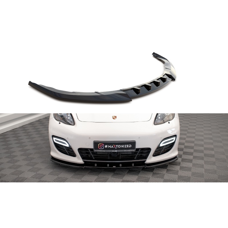 FRONT SPLITTER V.1 PORSCHE PANAMERA TURBO 970 GLOSS BLACK