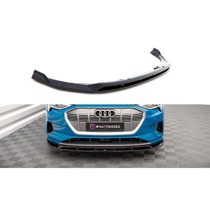 FRONT SPLITTER V.2 AUDI E-TRON GLOSS BLACK