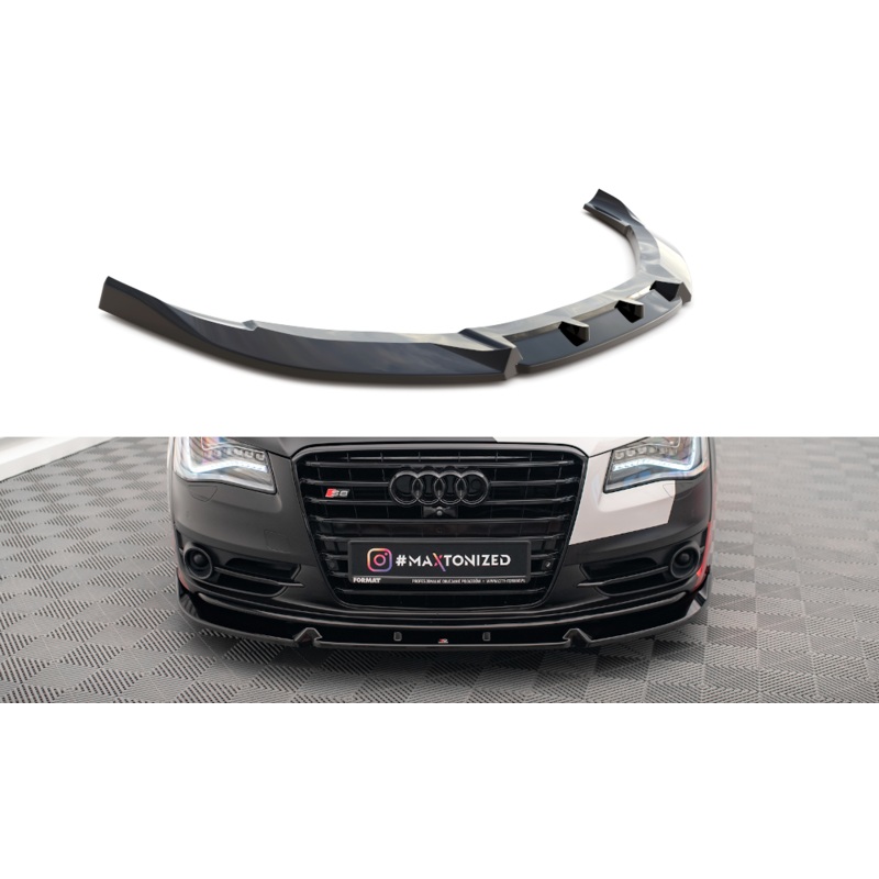 FRONT SPLITTER V.2 AUDI S8 D4 GLOSS BLACK