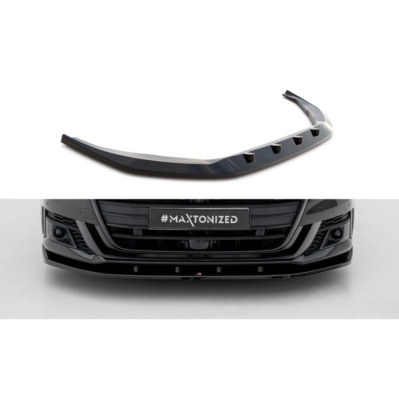 FRONT SPLITTER V.2 AUDI S8 D5 GLOSS BLACK