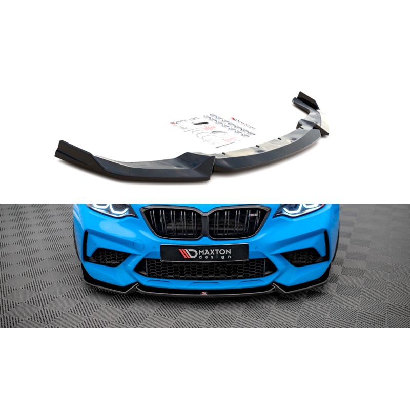 FRONT SPLITTER V.2 BMW M2 COMPETITION F87 GLOSS BLACK
