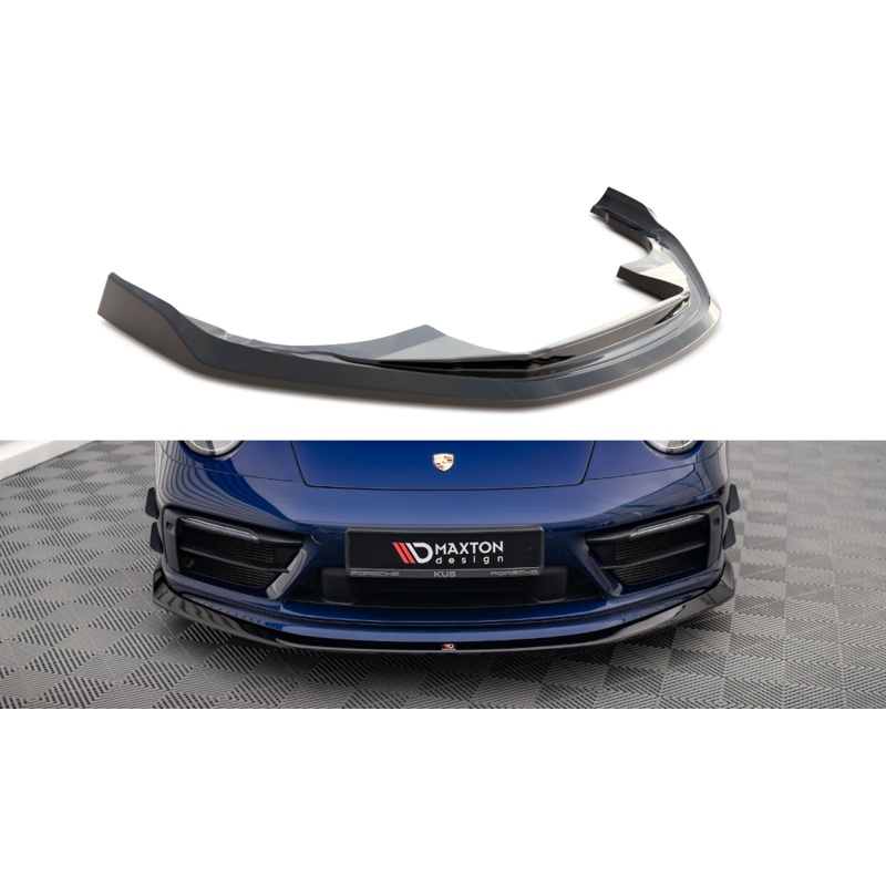 FRONT SPLITTER V.2 PORSCHE 911 CARRERA AERO 992 / CARRERA GTS 992 GLOSS BLACK