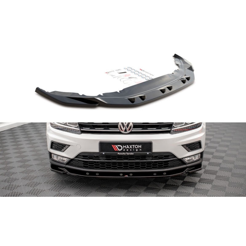 FRONT SPLITTER VOLKSWAGEN TIGUAN MK2 GLOSS BLACK