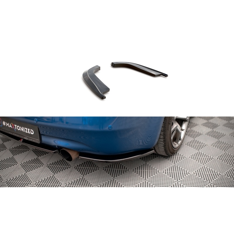 REAR SIDE SPLITTERS INFINITI G37 COUPE GLOSS BLACK