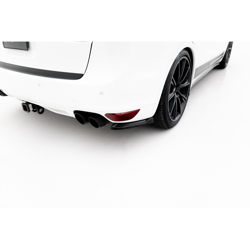 REAR SIDE SPLITTERS PORSCHE CAYENNE MK2 GLOSS BLACK