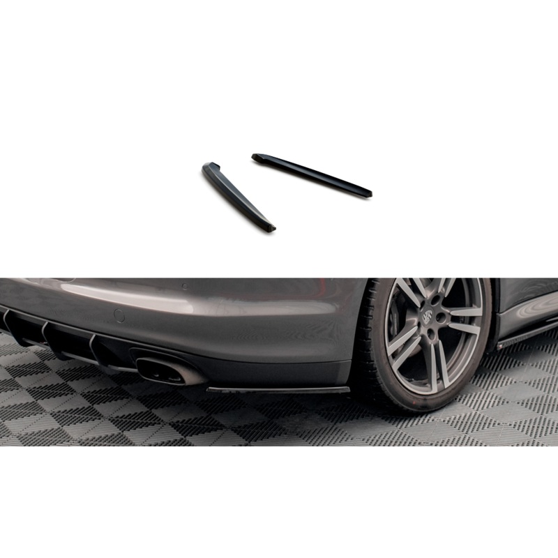 REAR SIDE SPLITTERS PORSCHE PANAMERA / PANAMERA DIESEL 970 GLOSS BLACK
