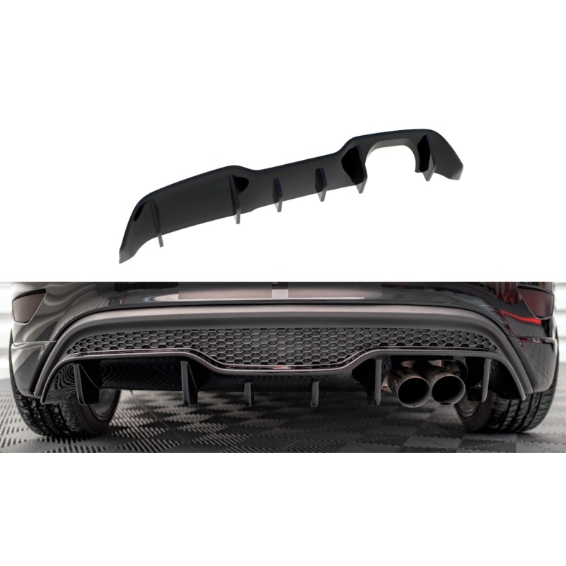 REAR VALANCE FORD FIESTA ST (5 DOOR VERSION) MK7 FACELIFT GLOSS BLACK
