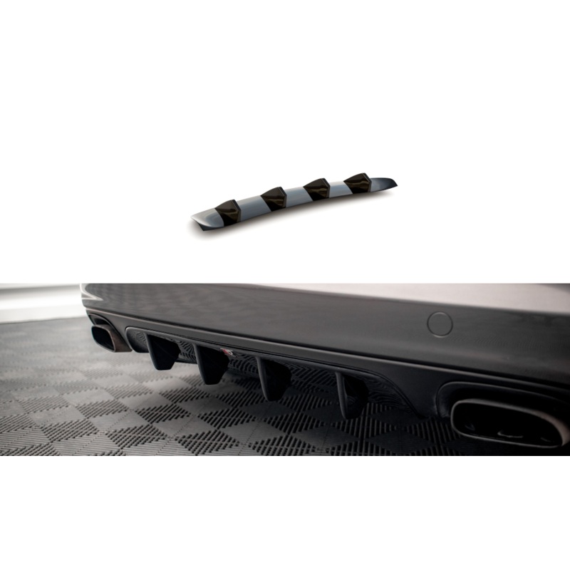 REAR VALANCE PORSCHE PANAMERA / PANAMERA DIESEL 970 GLOSS BLACK