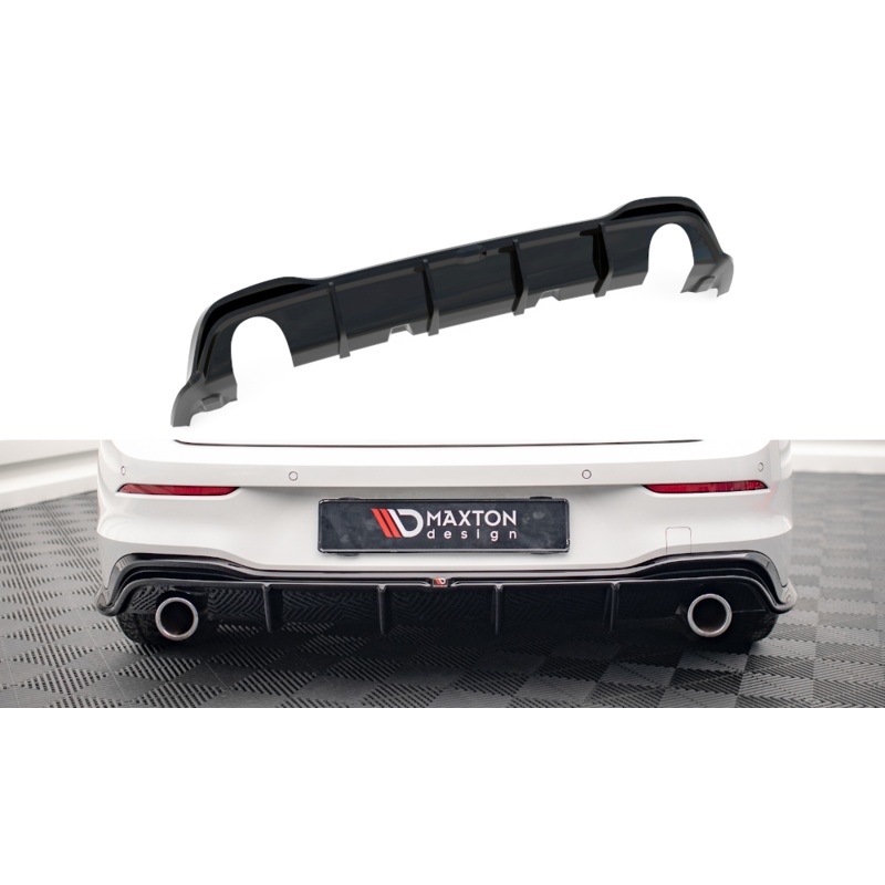 Rear Valance V.4 Volkswagen Golf GTI Mk8 GLOSS BLACK
