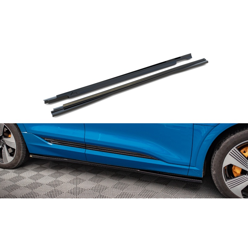 SIDE SKIRTS DIFFUSERS AUDI E-TRON GLOSS BLACK