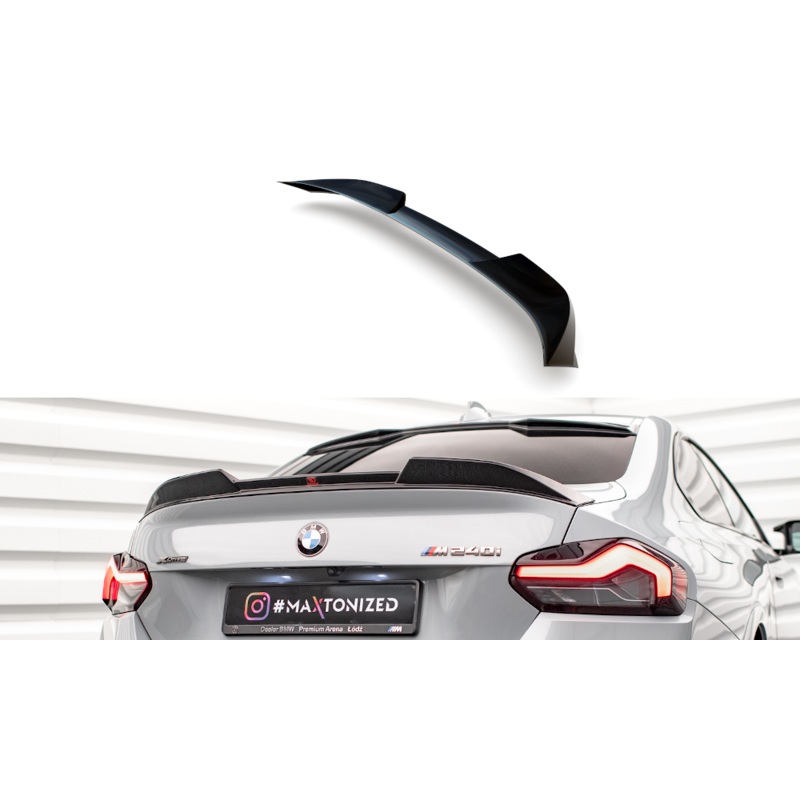 SPOILER CAP 3D BMW 2 COUPE G42 / / M2 G87 GLOSS BLACK
