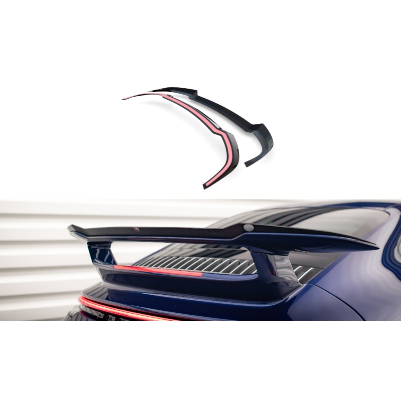 SPOILER CAP PORSCHE 911 CARRERA AERO 992 GLOSS BLACK