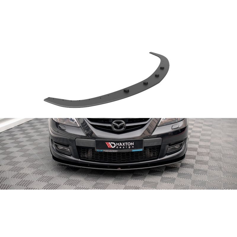 STREET PRO FRONT SPLITTER MAZDA 3 MPS MK1 BLACK