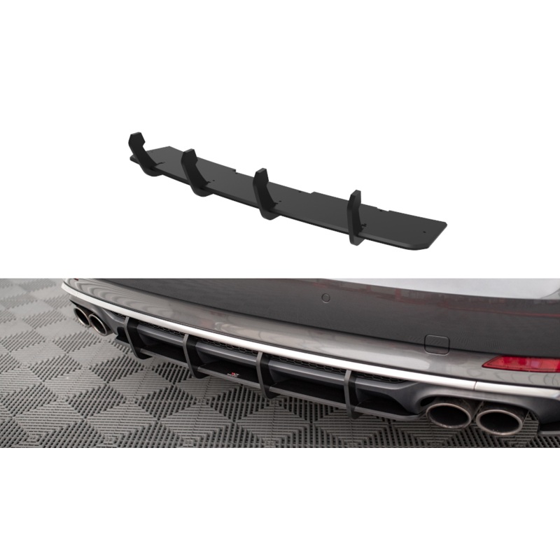 STREET PRO REAR DIFFUSER AUDI S5 COUPE / SPORTBACK F5 BLACK