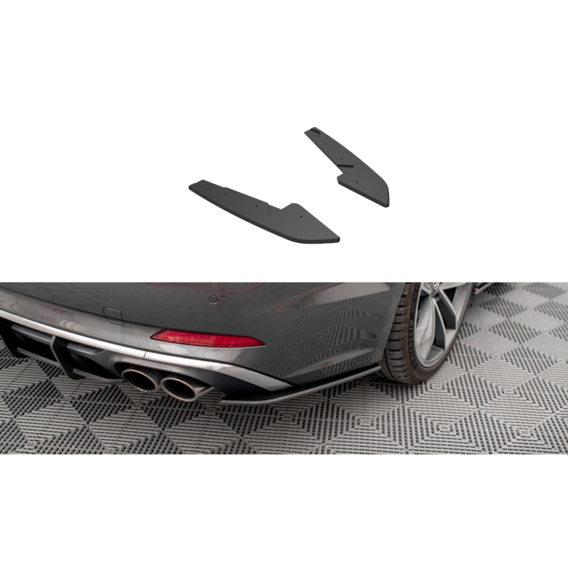 STREET PRO REAR SIDE SPLITTERS AUDI S5 SPORTBACK F5 BLACK
