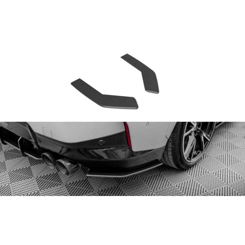 STREET PRO REAR SIDE SPLITTERS BMW 2 COUPE M240I G42 BLACK