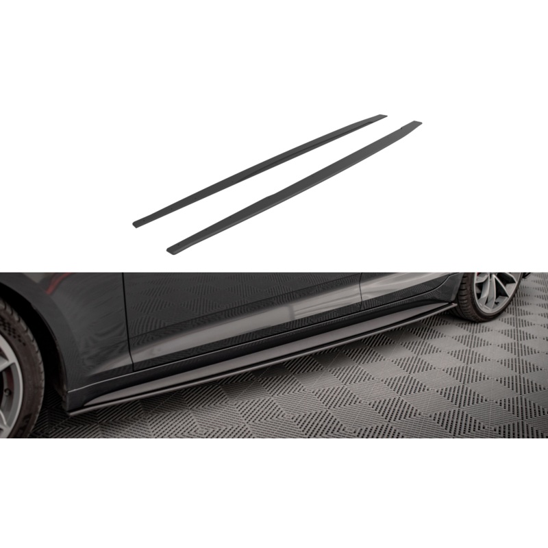 STREET PRO SIDE SKIRTS DIFFUSERS AUDI A5 S-LINE / S5 SPORTBACK F5 BLACK