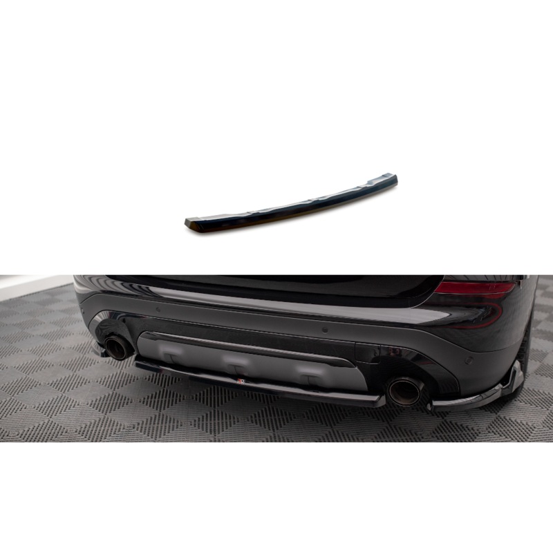 CENTRAL REAR SPLITTER BMW X3 G01 GLOSS BLACK