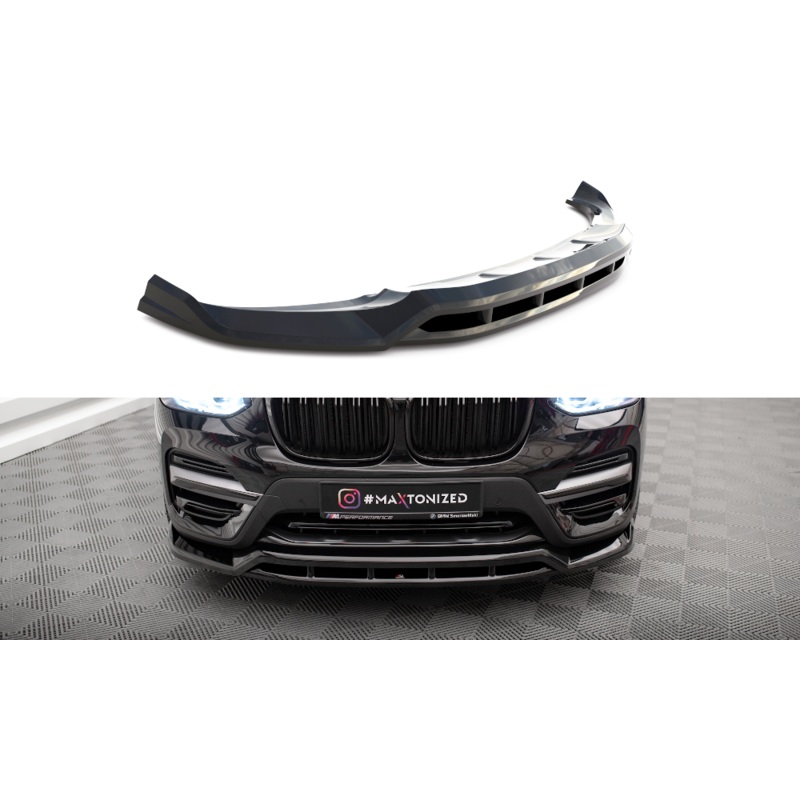 FRONT SPLITTER BMW X3 G01 GLOSS BLACK