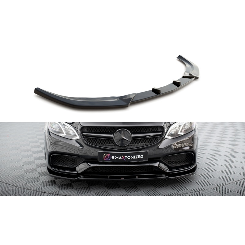 FRONT SPLITTER MERCEDES-BENZ E63 AMG SEDAN W212 FACELIFT GLOSS BLACK