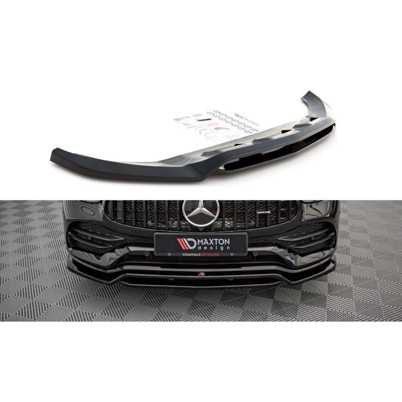 FRONT SPLITTER MERCEDES-BENZ GLC COUPE AMG-LINE C253 FACELIFT GLOSS BLACK