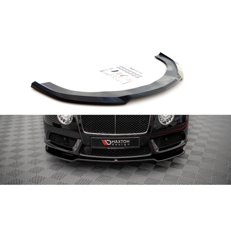 FRONT SPLITTER V.1 BENTLEY CONTINENTAL GT V8 S MK2 GLOSS BLACK