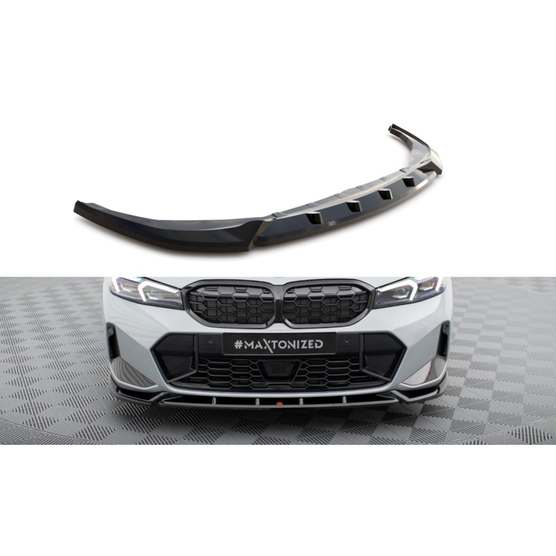 FRONT SPLITTER V.1 BMW 3 M340I / M-PACK G20 / G20 FACELIFT GLOSS BLACK