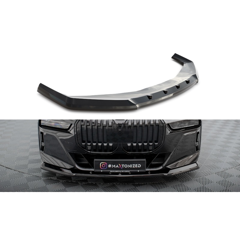 FRONT SPLITTER V.1 BMW 7 M-PACK / M760 G70 GLOSS BLACK