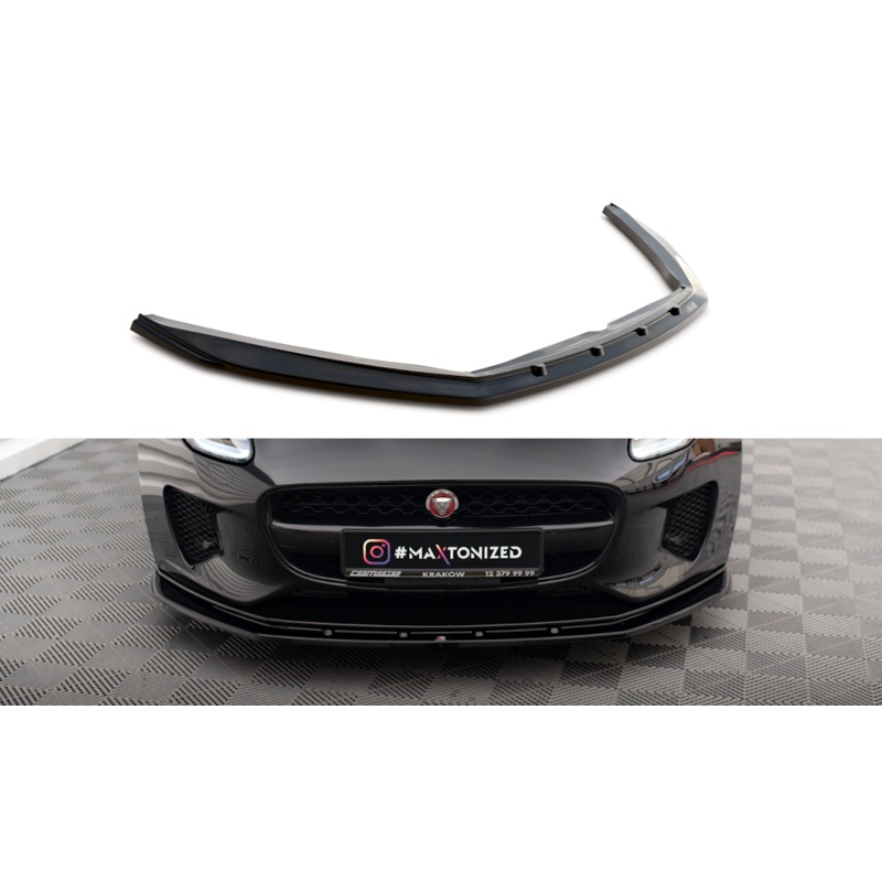 FRONT SPLITTER V.1 JAGUAR F-TYPE MK1 FACELIFT GLOSS BLACK