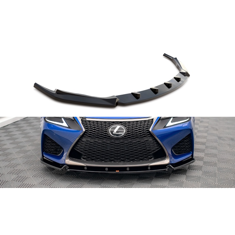 FRONT SPLITTER V.1 LEXUS GS F MK4 FACELIFT GLOSS BLACK