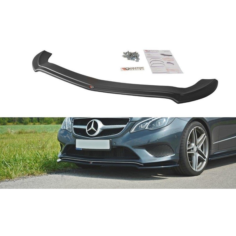 FRONT SPLITTER V.1 MERCEDES E W212 (C207/A207) GLOSS BLACK