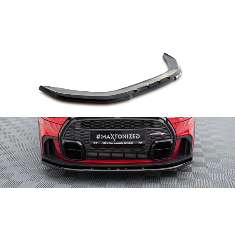 FRONT SPLITTER V.1 MINI COOPER S JOHN COOPER WORKS F56 FACELIFT GLOSS BLACK