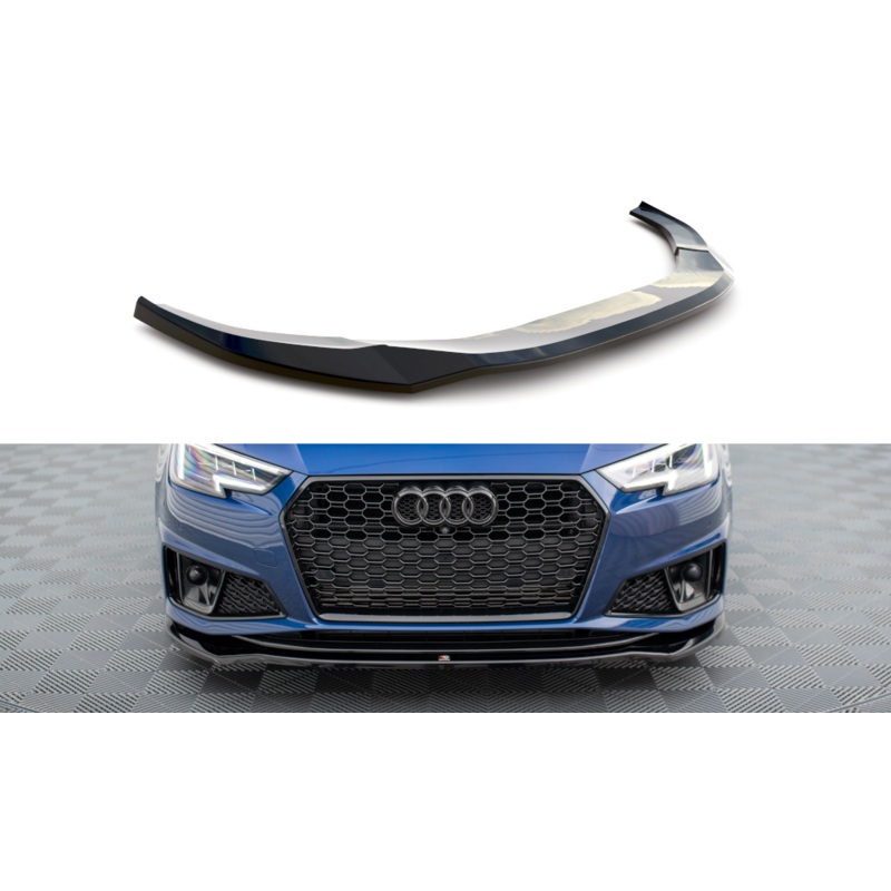 FRONT SPLITTER V.2 AUDI S4 / A4 S-LINE (US MY2019) GLOSS BLACK