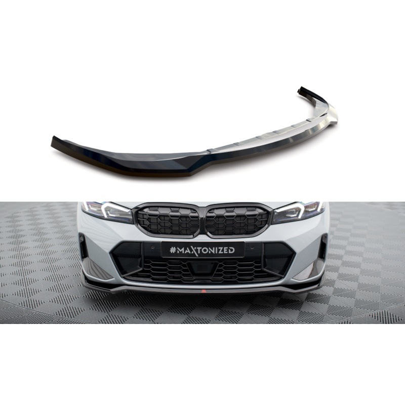 FRONT SPLITTER V.2 BMW 3 M340I / M-PACK G20 / G20 FACELIFT GLOSS BLACK
