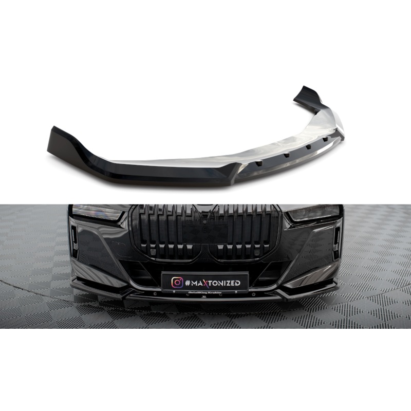 FRONT SPLITTER V.2 BMW 7 M-PACK / M760 G70 GLOSS BLACK