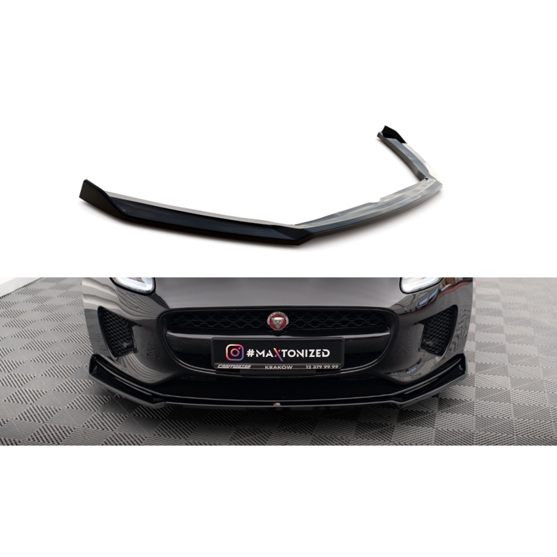 FRONT SPLITTER V.2 JAGUAR F-TYPE MK1 FACELIFT GLOSS BLACK