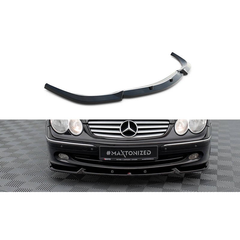 FRONT SPLITTER V.2 MERCEDES-BENZ CLK W209 GLOSS BLACK