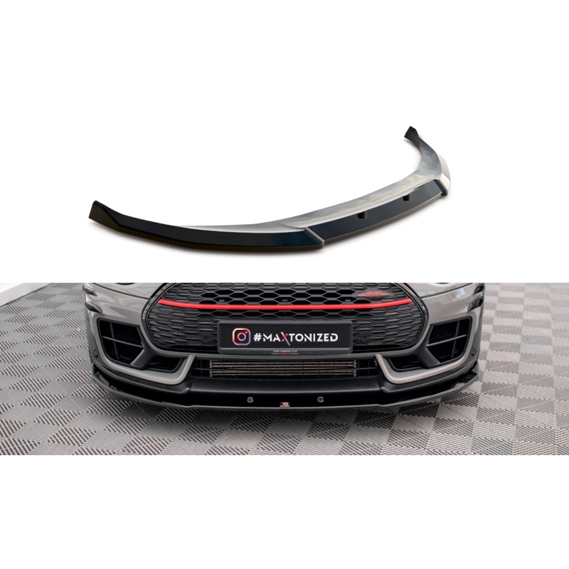 FRONT SPLITTER V.2 MINI COOPER CLUBMAN JOHN COOPER WORKS F54 GLOSS BLACK