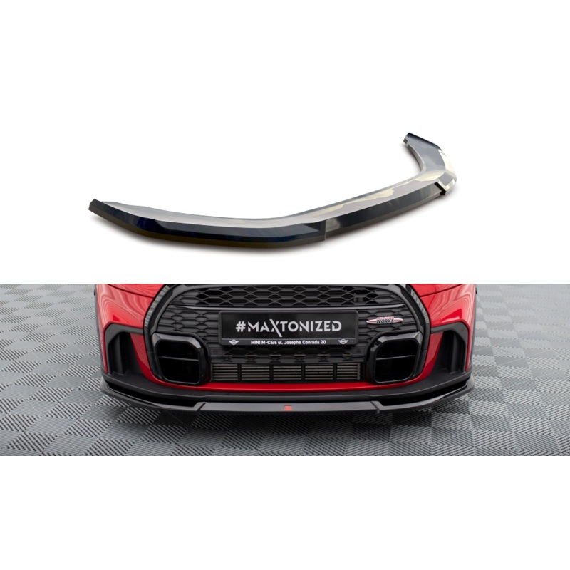 FRONT SPLITTER V.2 MINI COOPER S JOHN COOPER WORKS F56 FACELIFT GLOSS BLACK