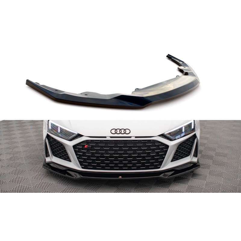 FRONT SPLITTER V.3 AUDI R8 MK2 FACELIFT GLOSS BLACK