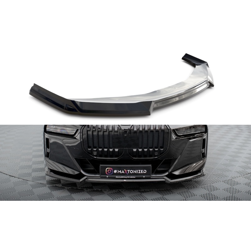 FRONT SPLITTER V.3 BMW 7 M-PACK / M760 G70 GLOSS BLACK