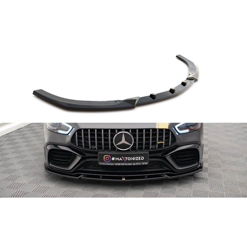 FRONT SPLITTER V.3 MERCEDES-AMG GT 63S 4-DOOR COUPE AERO GLOSS BLACK