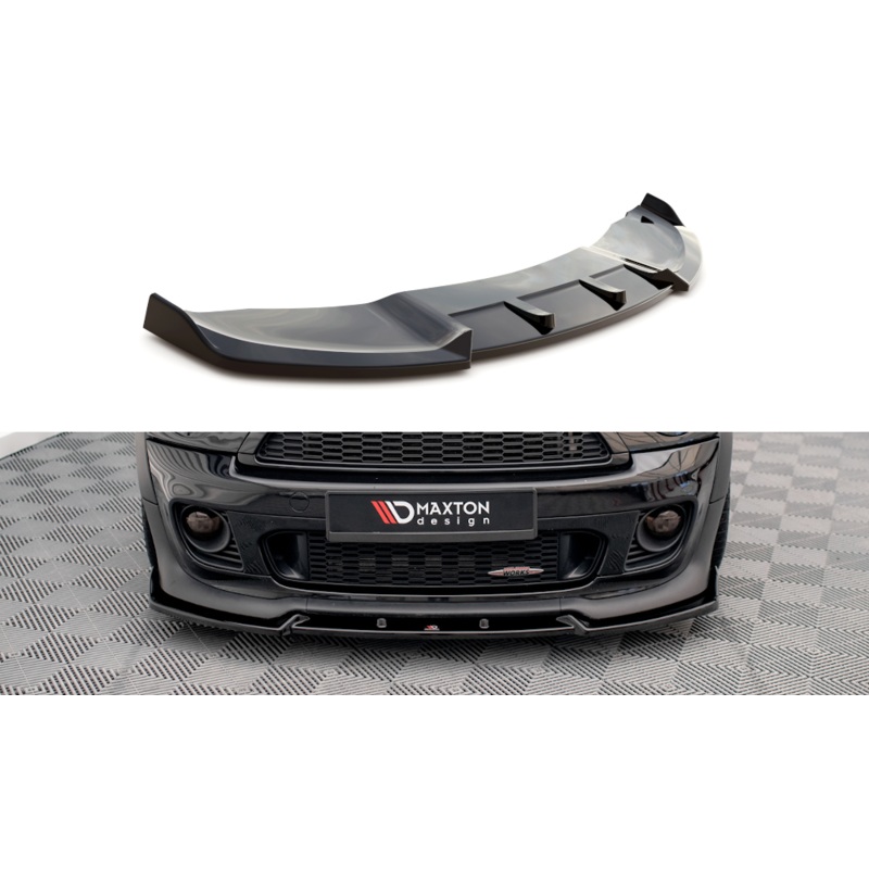FRONT SPLITTER V.3 MINI COOPER JOHN COOPER WORKS R56 GLOSS BLACK