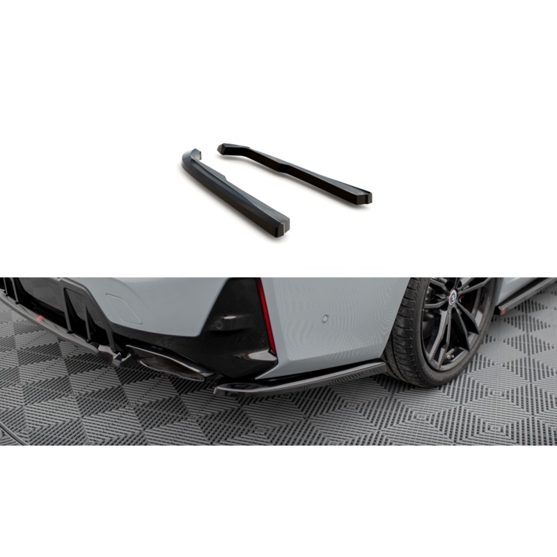 REAR SIDE SPLITTERS BMW M340I G20 / G21 FACELIFT GLOSS BLACK