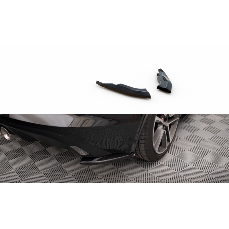 REAR SIDE SPLITTERS JAGUAR F-TYPE MK1 FACELIFT GLOSS BLACK