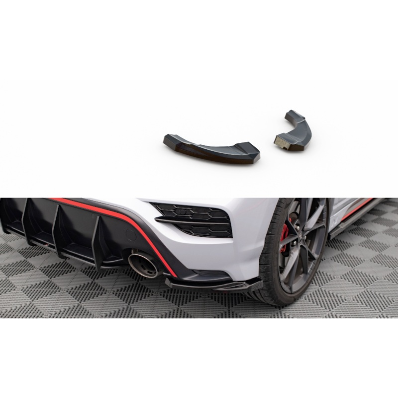 Rear Side Splitters V.1 Hyundai Kona Mk2 GLOSS BLACK